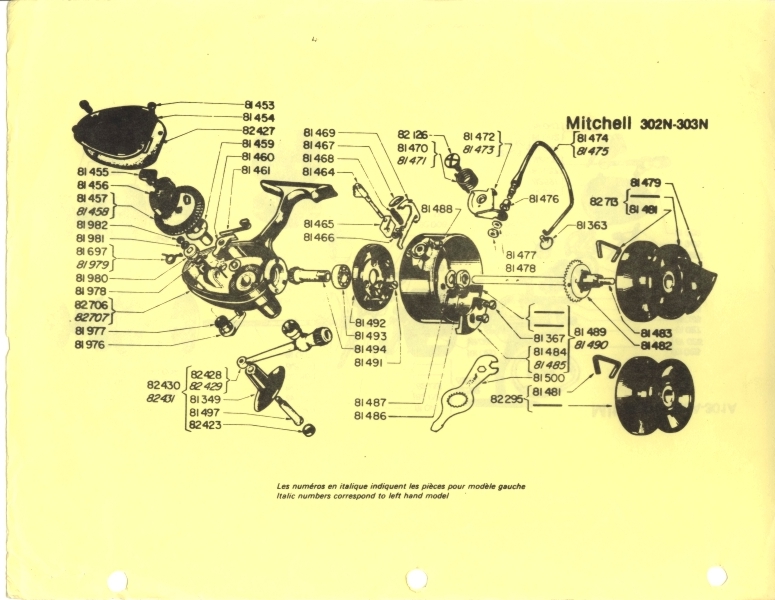 Mitchell Reel Parts - Jim's Reel Shop