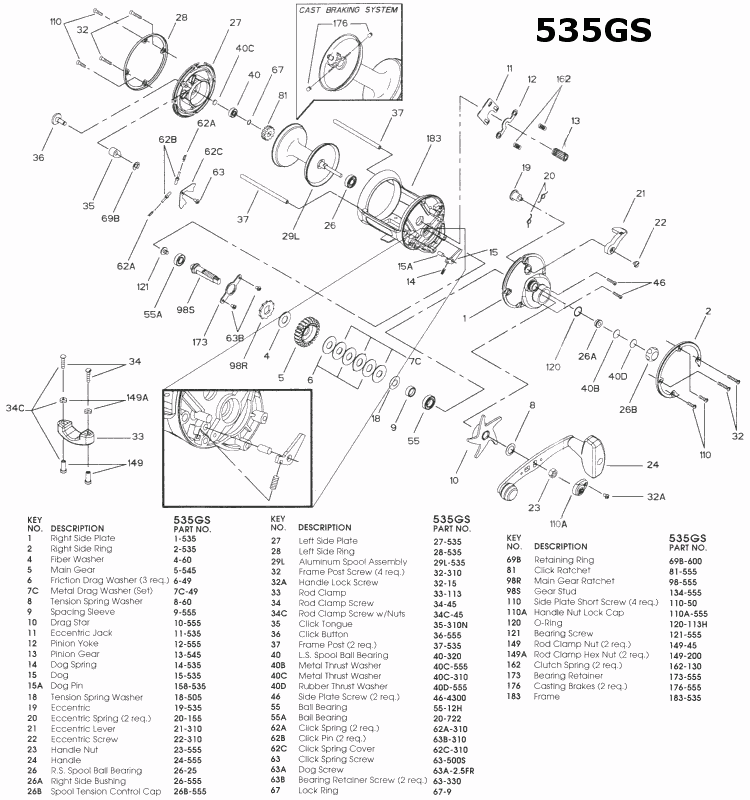 Penn reel repair & replacement parts