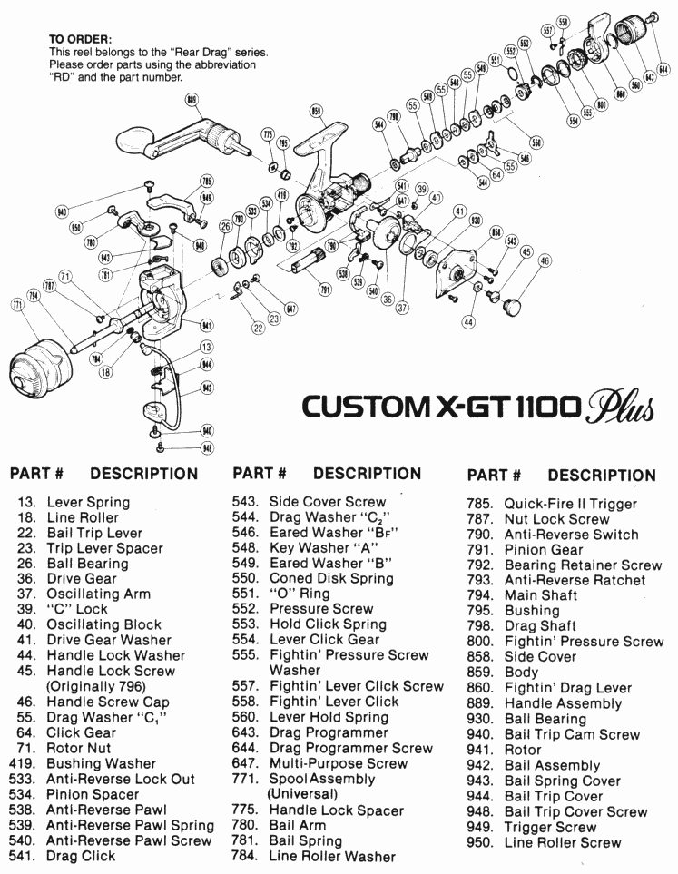shimano parts catalog